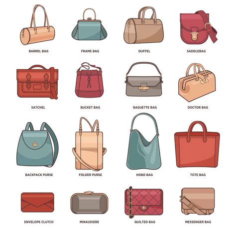 different types of purses names.